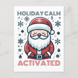  vakantie Calm Santa Briefkaart