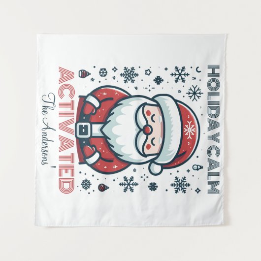  vakantie Calm Santa -Christmas Decor Wandkleed (Voorkant (horizontaal))