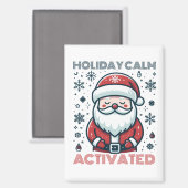  vakantie Calm Santa Magneet (Voorkant / Achterkant)
