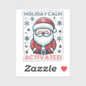  vakantie Calm Santa Sticker (Vel)