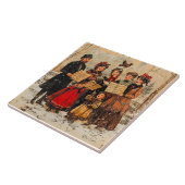 Vakantie Carolers Tegeltje (Zijkant)