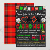 Vakantie Casino Uitnodiging (Voorkant / Achterkant)