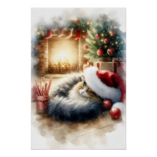 Vakantie Cat Nap Perfect Poster