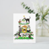Vakantie Cat Tree Briefkaart (Staand voorkant)