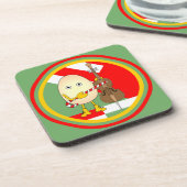 Vakantie cello bier onderzetter (Linkerzijde)