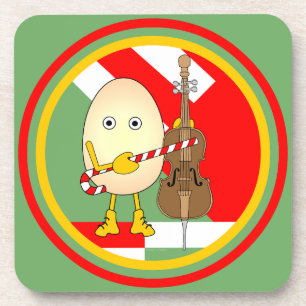 Vakantie cello bier onderzetter