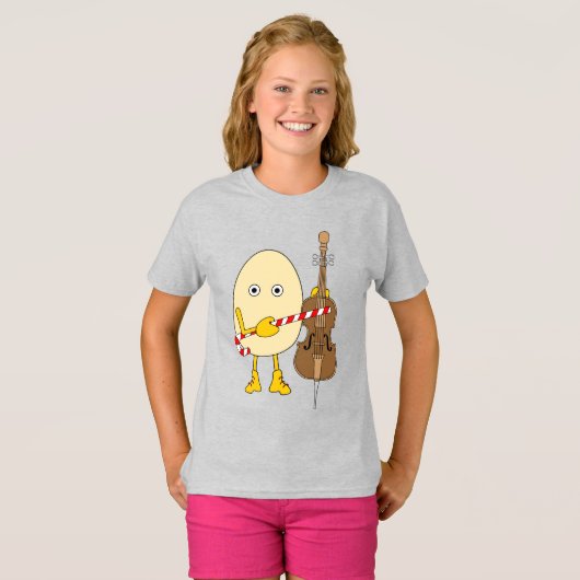 Vakantie cello t-shirt (Voorkant volledig)