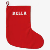Vakantie Charm Red Stocking Grote Kerstsok (Voorkant)