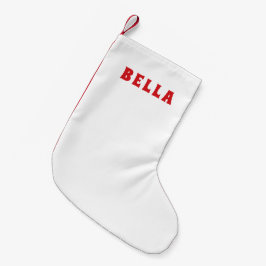 Vakantie Charm White Stocking Kleine Kerstsok