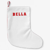 Vakantie Charm White Stocking Kleine Kerstsok (Voorkant)
