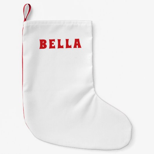 Vakantie Charm White Stocking Kleine Kerstsok (Voorkant)