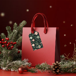  vakantie charme: feestelijke kerstballen cadeaulabel