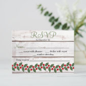 Vakantie charme winter/kerst reactie Kaart (Staand voorkant)