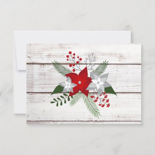 Vakantie charme winter/kerst reactie Kaart (Achterkant)