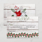 Vakantie charme winter/kerst reactie Kaart (Voorkant / Achterkant)