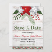 Vakantie charme - Winter / Kerstmis Save the Date (Voorkant)