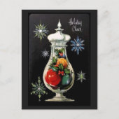 Vakantie Cheer  Black Candy Jar Briefkaart (Voorkant)