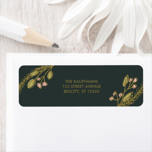 Vakantie Cheer Botanicals Etiket (Insitu)