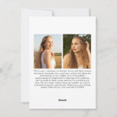 Vakantie Cheer Cheerleading Kerstfotokaart Feestdagenkaart (Achterkant)