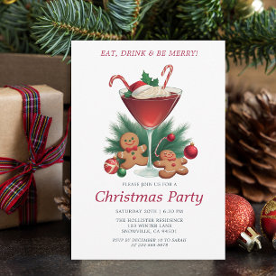  vakantie Cheer Christmas Party Invitation Feestdagenkaart