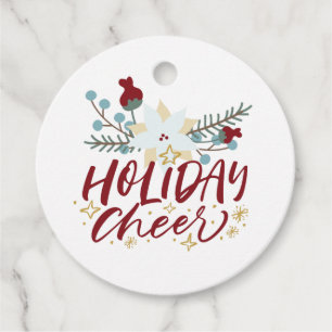 Vakantie Cheer Foliage Kerstcadeau Bedankjes Labels