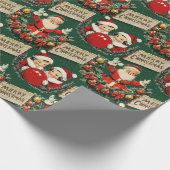  vakantie Cheer in Green Cadeaupapier (Hoek)