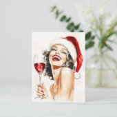 vakantie Cheer in Waterverf Briefkaart (Staand voorkant)