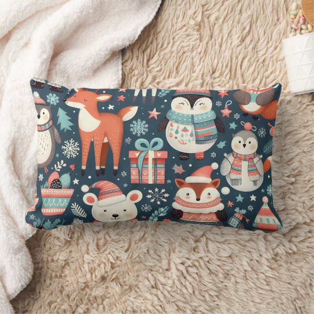 Vakantie Cheer Kerst Dier Kussen (Deken)