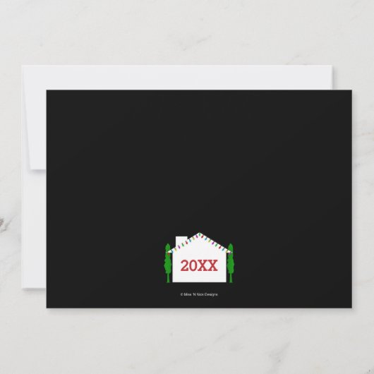 Vakantie Cheer Open House Uitnodiging (Achterkant)