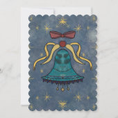 Vakantie Cheer Red Bow and Stars Flat Kaart (Voorkant)