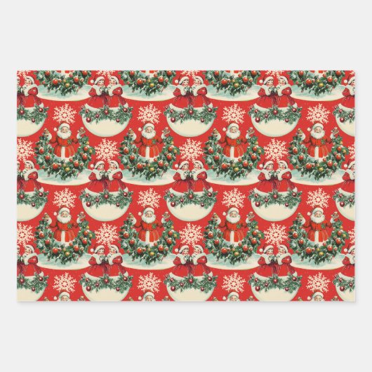  vakantie Cheer Trio Inpakpapier Vel (Voorkant 2)