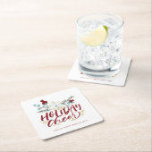 Vakantie Cheer Winter Bloemen Kerstfeest Kartonnen Onderzetters (Insitu)