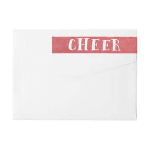 Vakantie Cheer Wraparound Vakantie Adresetiketten