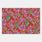 Vakantie Cheer Wrapping Paper Flat Sheet Set van 3 (Voorkant 2)