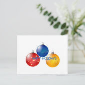 Vakantie cheerkaart feestdagenkaart (Staand voorkant)