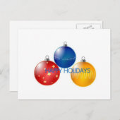 Vakantie cheerkaart feestdagenkaart (Voorkant / Achterkant)