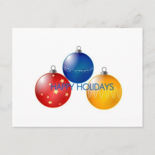 Vakantie cheerkaart feestdagenkaart (Voorkant)