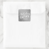 Vakantie Cheers Bewerkbare kleur vakantie Sticker (Tas)