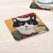 Vakantie Cheers papier onderzetter (Schuin)