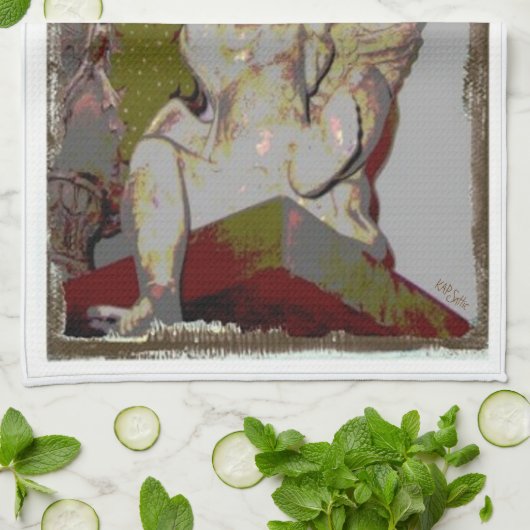 Vakantie Cherub Theedoek (Gevouwen)