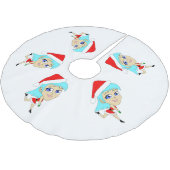 vakantie chibi kerstboom rok (Gekanteld)