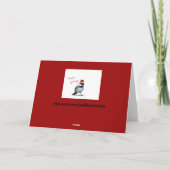 Vakantie Chickadee Feestdagen Kaart (Achterkant)