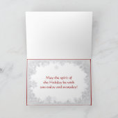 Vakantie Chickadee Feestdagen Kaart (Binnen)