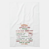 Vakantie Chocolade Chip Cookie Recept Kerstmis Theedoek (Verticaal)