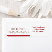 Vakantie Cirkel Banner - rood & groen Etiket (Insitu)