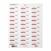 Vakantie Cirkel Banner - rood & groen Etiket (Full Sheet)