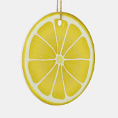 Vakantie Citrus Sunshine Lemon Keramisch Ornament (Rechts)