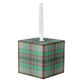 Vakantie Clan Craig Tartan Plaid Kubus Ornament (Achter hoekig)