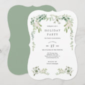Vakantie Classic Mistletoe Kerstuitnodiging Kaart (Voorkant / Achterkant)