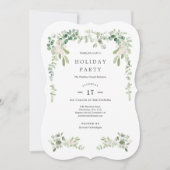 Vakantie Classic Mistletoe Kerstuitnodiging Kaart (Voorkant)